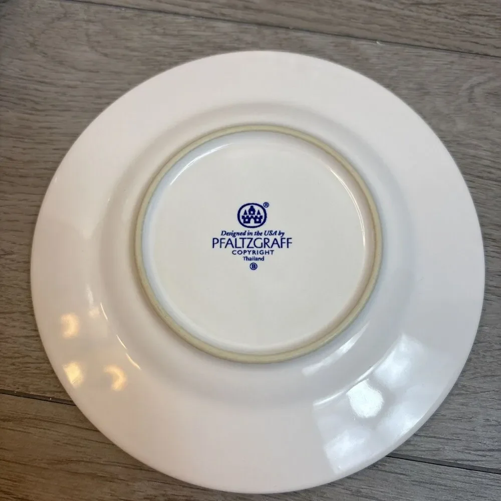 PFALTZGRAFF BLUE ISLE - Set of 2 CUPS & SAUCERS, SUGAR BOWL, and CREAMER